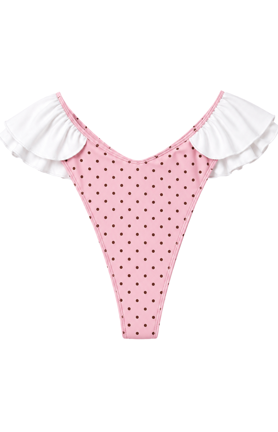 Strawberry Skies – Polka Pink Dot Ruffle Bikini Bottom (NEW) Pre-order