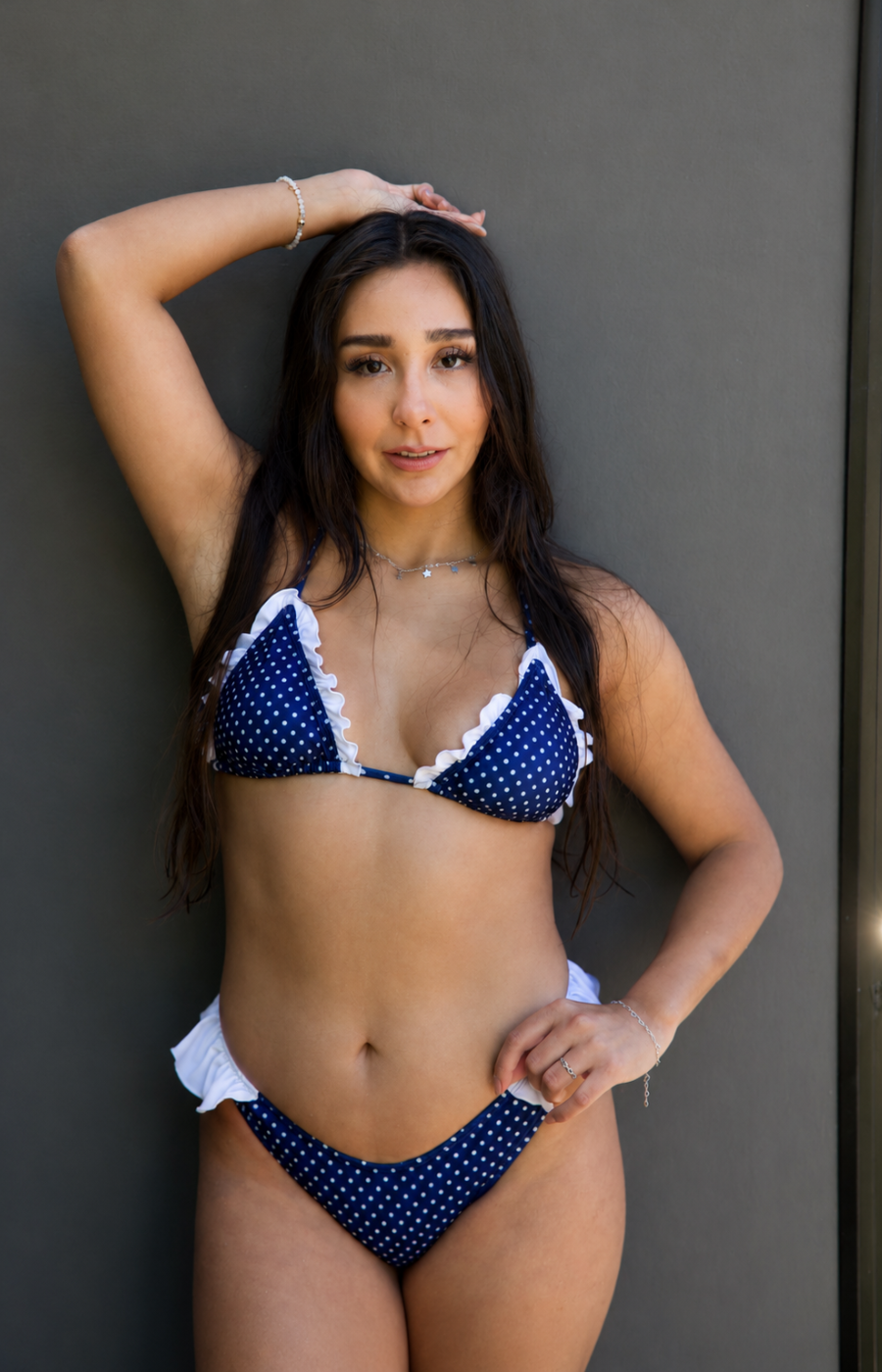 Blue Hour – Polka Dot Ruffle Bikini Bottom (NEW) Pre-order