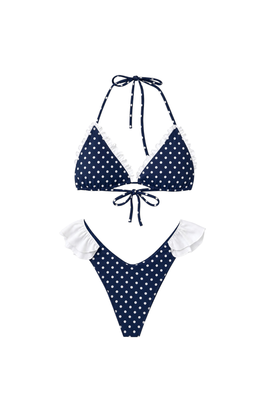 Blue Hour – Polka Dot Ruffle Bikini Set (NEW) Pre-order