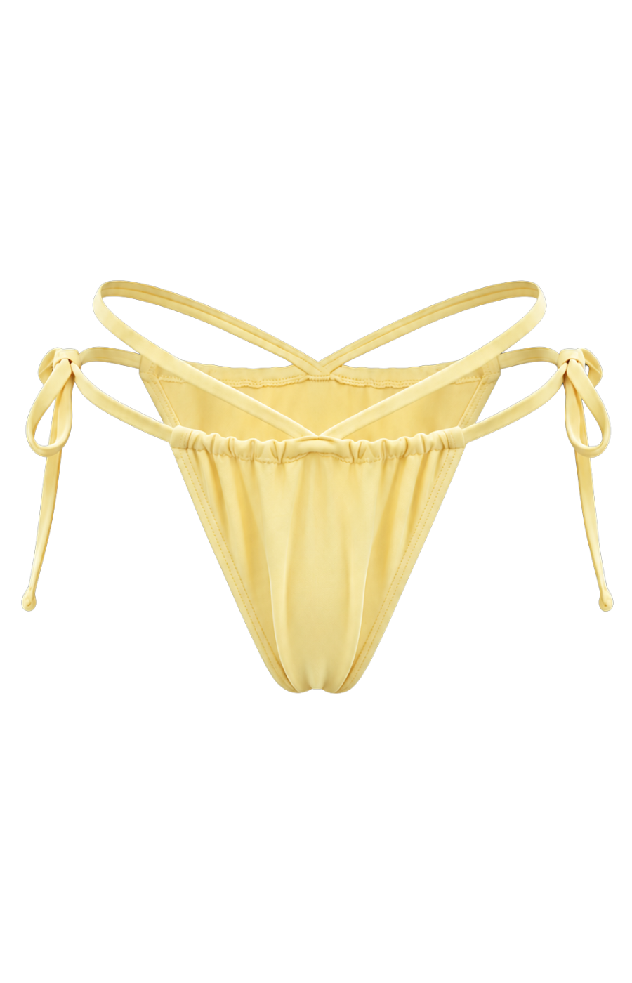 Maddie Seashell Gold Ring Push-Up Bikini Bottom
